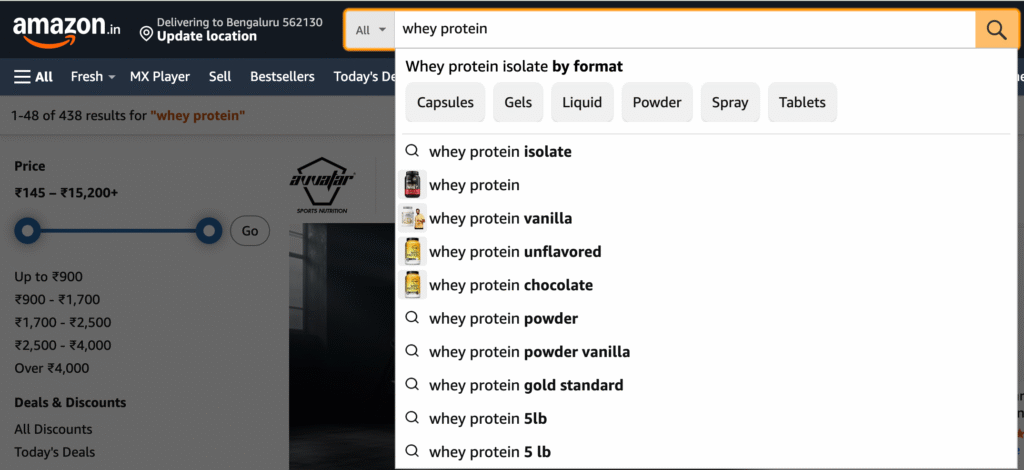 Amazon to Find Ecommerce Keywords
