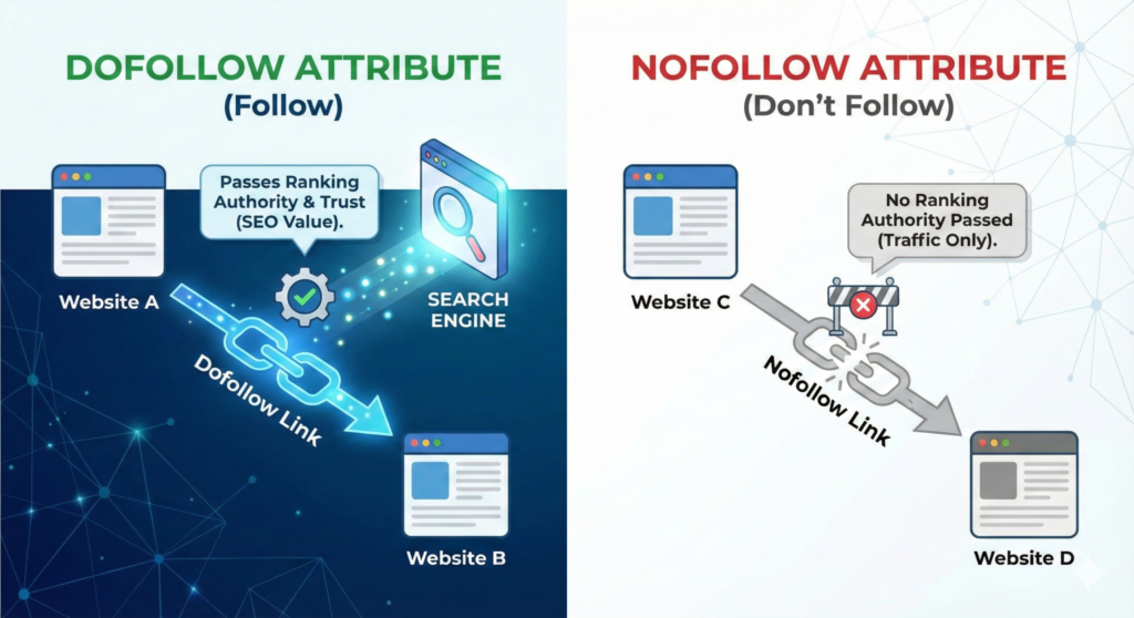 Dofollow and Nofollow Attribute