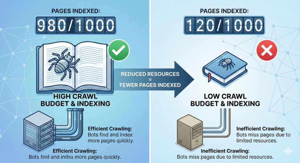 indexed pages and crawl budget